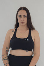 Load image into Gallery viewer, BLACK SPORTS BRA
